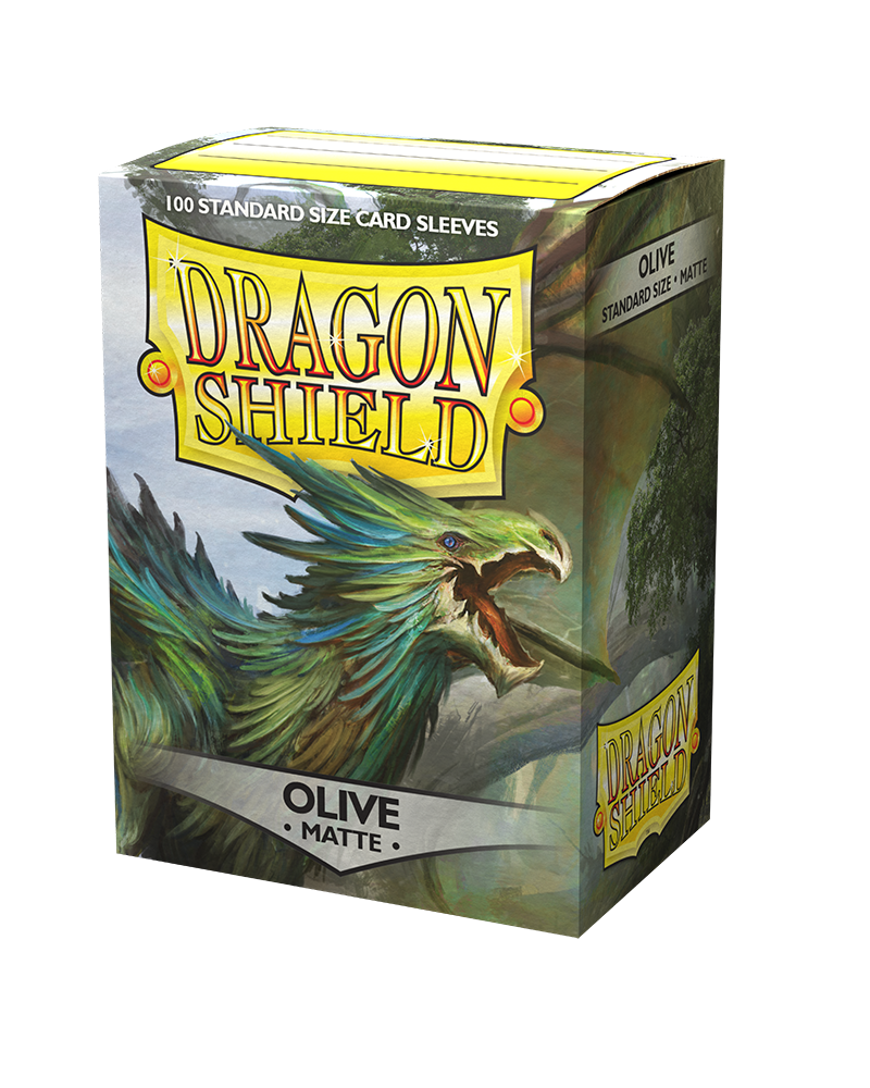 Bustine Protettive Dragon Shield - Olive - Matte Sleeves - Standard Size