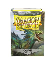 Bustine Protettive Dragon Shield - Olive - Matte Sleeves - Standard Size