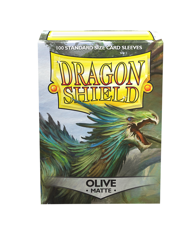 Bustine Protettive Dragon Shield - Olive - Matte Sleeves - Standard Size