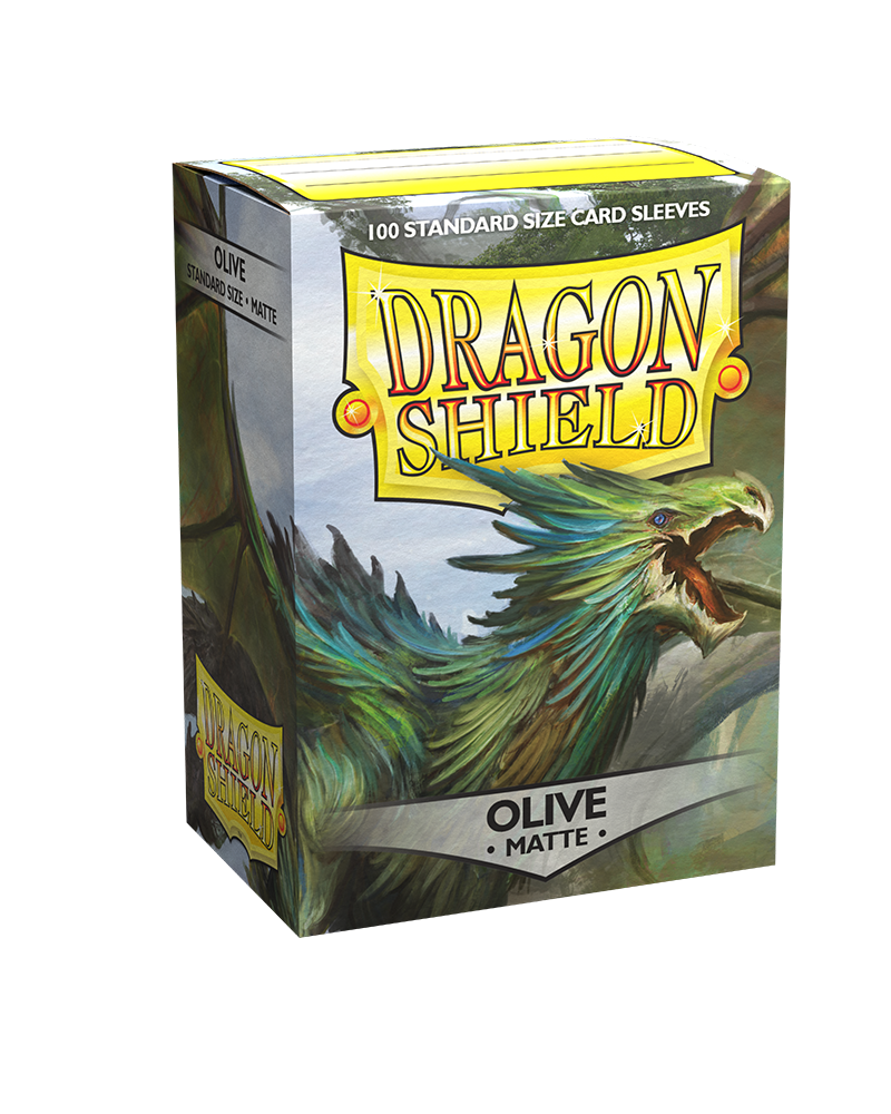 Bustine Protettive Dragon Shield - Olive - Matte Sleeves - Standard Size