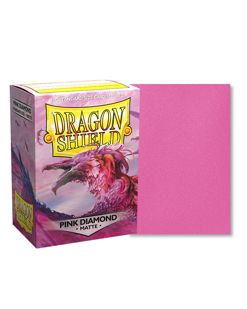 Bustine Protettive Dragon Shield - Pink Diamond - Matte Sleeves - Standard Size Immagine principale del prodotto