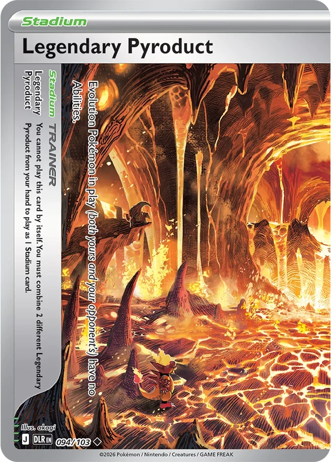 Immagine di riferimento in inglese — carta in vendita in italiano: Legendary Pyroduct — DLR 094/103 — Bill’s Archive Immagine principale del prodotto