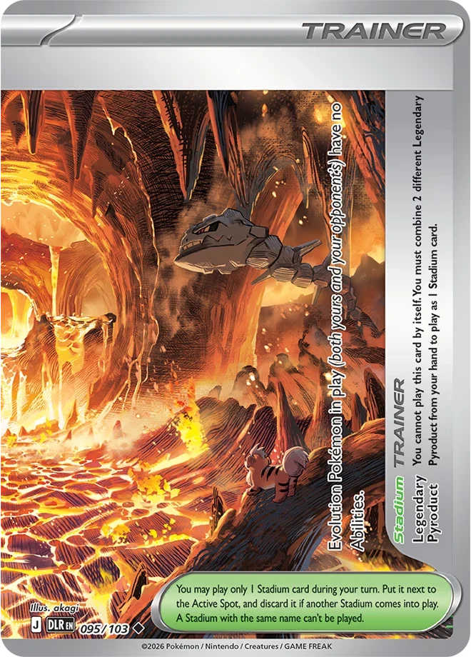 Immagine di riferimento in inglese — carta in vendita in italiano: Legendary Pyroduct — DLR 095/103 — Bill’s Archive Immagine principale del prodotto