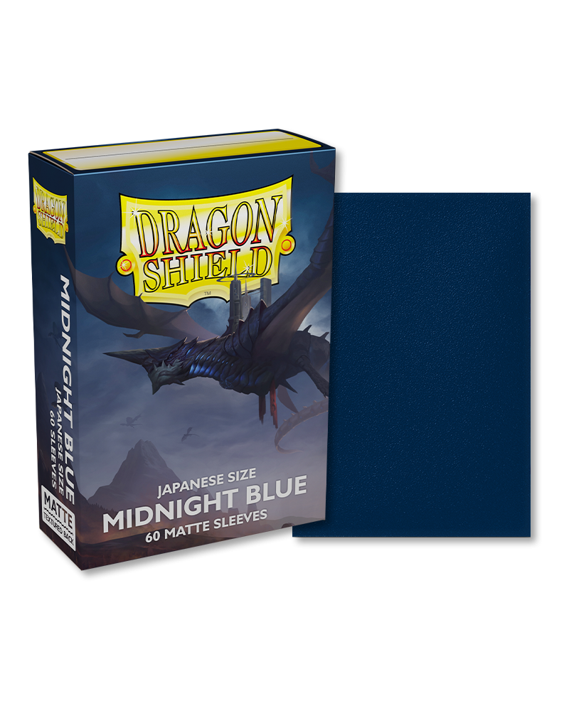 Bustine Protettive Dragon Shield - Midnight Blue - Matte Sleeves - Japanese Size Immagine principale del prodotto