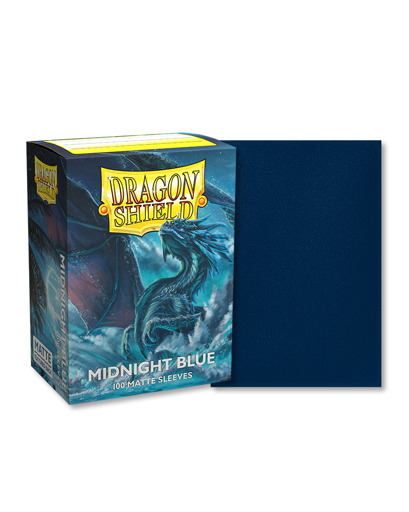 Bustine Protettive Dragon Shield - Midnight Blue - Matte Sleeves - Standard Size Immagine principale del prodotto