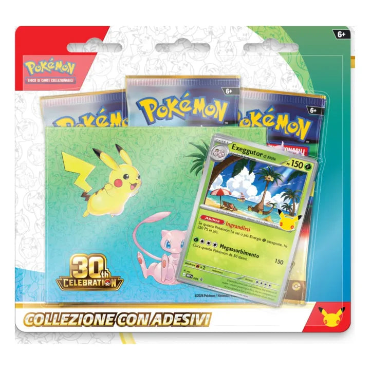 Pokémon GCC 30° Anniversario Collezione con Adesivi Exeggutor di Alola ITA Immagine principale del prodotto