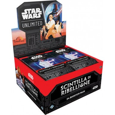 Star Wars: Unlimited - Scintilla di Ribellione - Display da 24 Buste (ITA) Immagine principale del prodotto