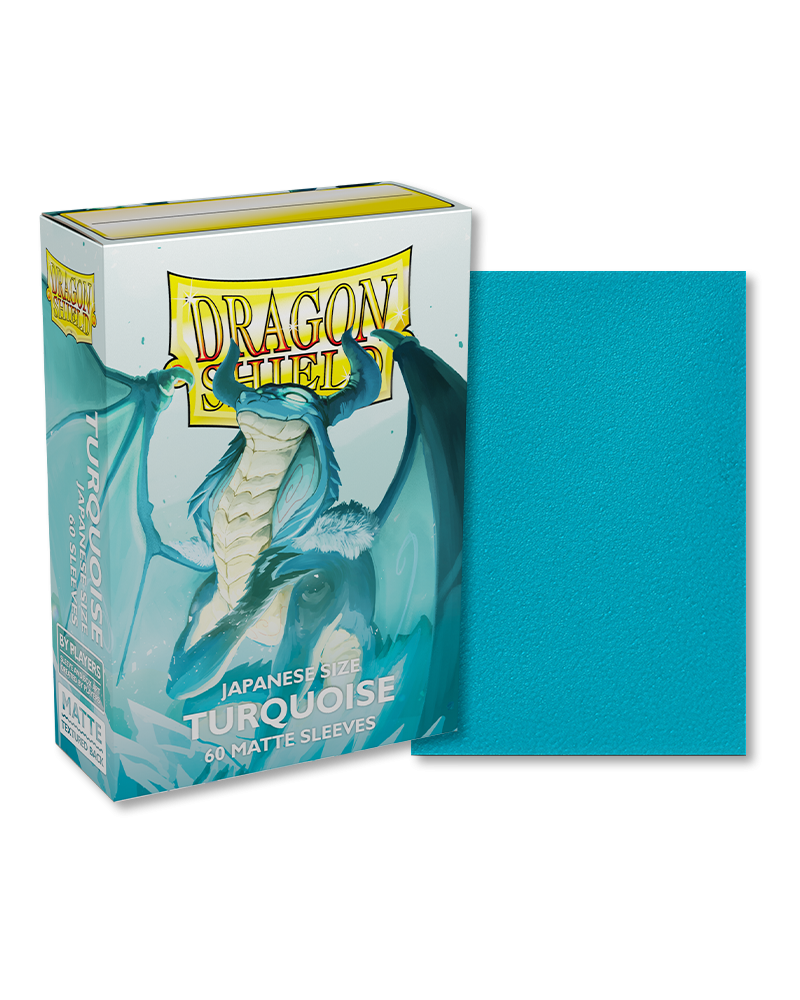 Bustine Protettive Dragon Shield - Turquoise - Matte Sleeves - Japanese Size Immagine principale del prodotto