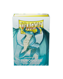 Bustine Protettive Dragon Shield - Turquoise - Matte Sleeves - Japanese Size