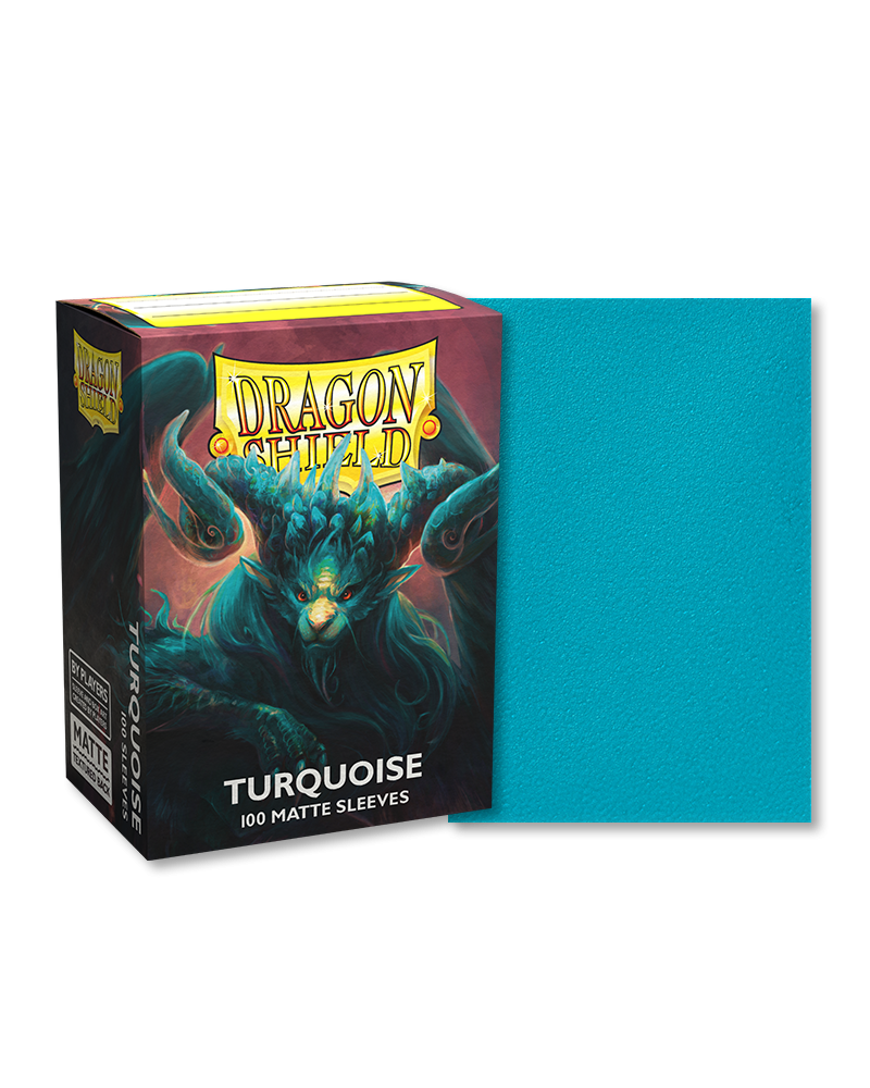Bustine Protettive Dragon Shield - Turquoise - Matte Sleeves - Standard Size Immagine principale del prodotto