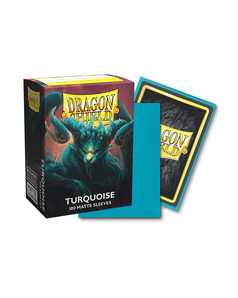 Bustine Protettive Ruvide Dragon Shield Turchese - Standard Size Immagine secondaria del prodotto