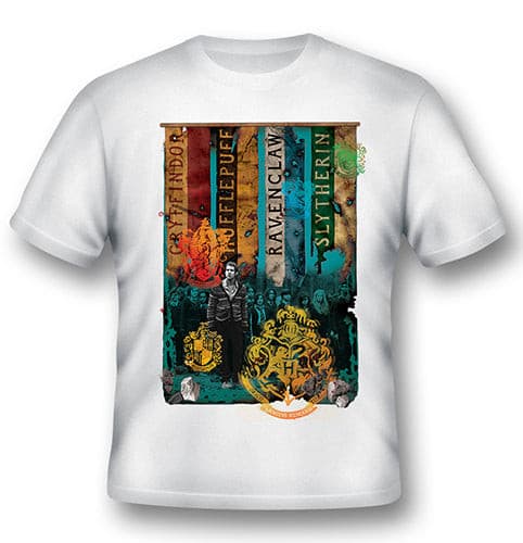 Maglietta - T-shirt HP - Harry Potter Houses Immagine principale del prodotto