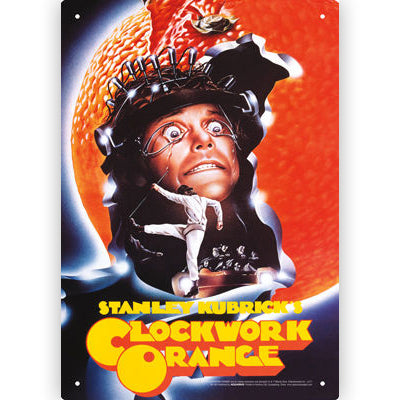Targa in Metallo Arancia Meccanica - Clockwork Orange