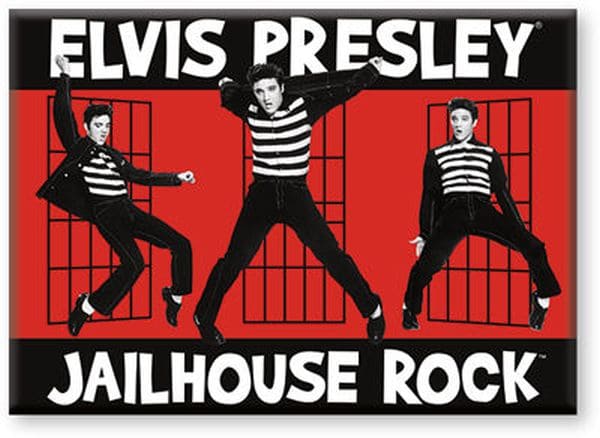 ELVIS JAILHOUSE Flat Magnet Immagine principale del prodotto