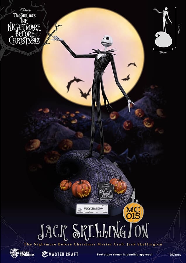 Nbx Jack Skellington Master Craft Statue Immagine principale del prodotto