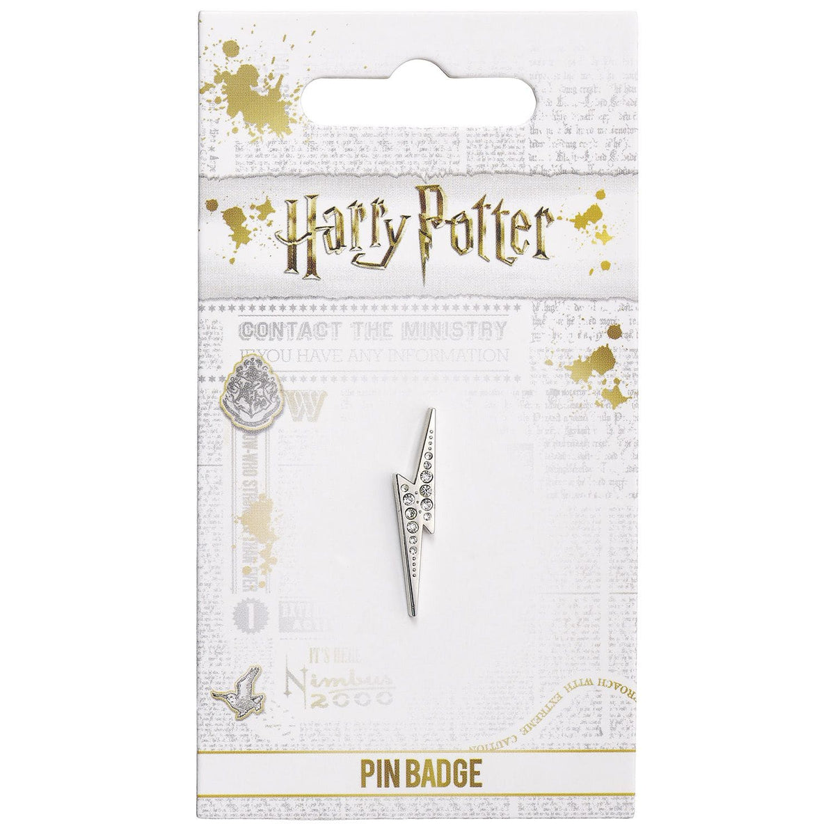Hp Crystals Lightning Bolt Pin Badge