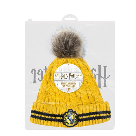 Hp Hufflepuff Pompom Beanie