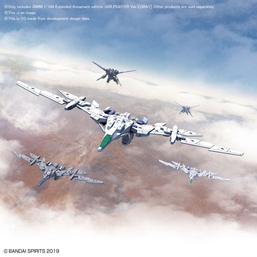 30MM Ex Arm Vehicle Air Fight Gray 1/144