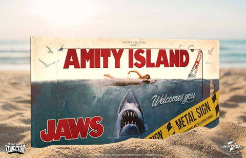 Jaws Metal Sign