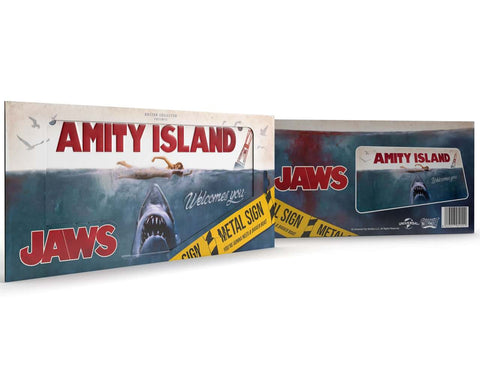 Jaws Metal Sign