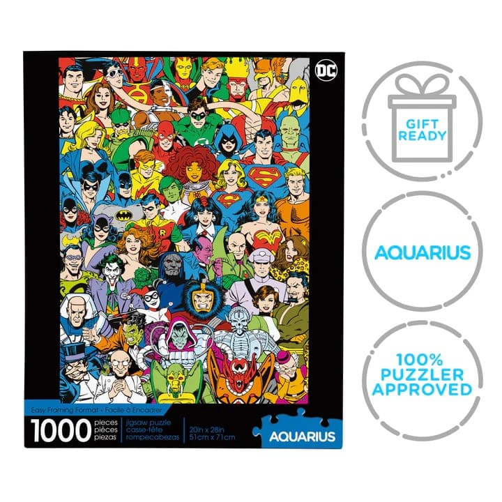 DC Retro Cast 1000 PCS PUZZLE