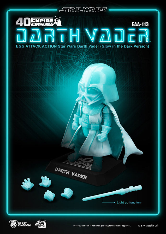 Sw Egg Aa Darth Vader Glow I/T Scuro Ver