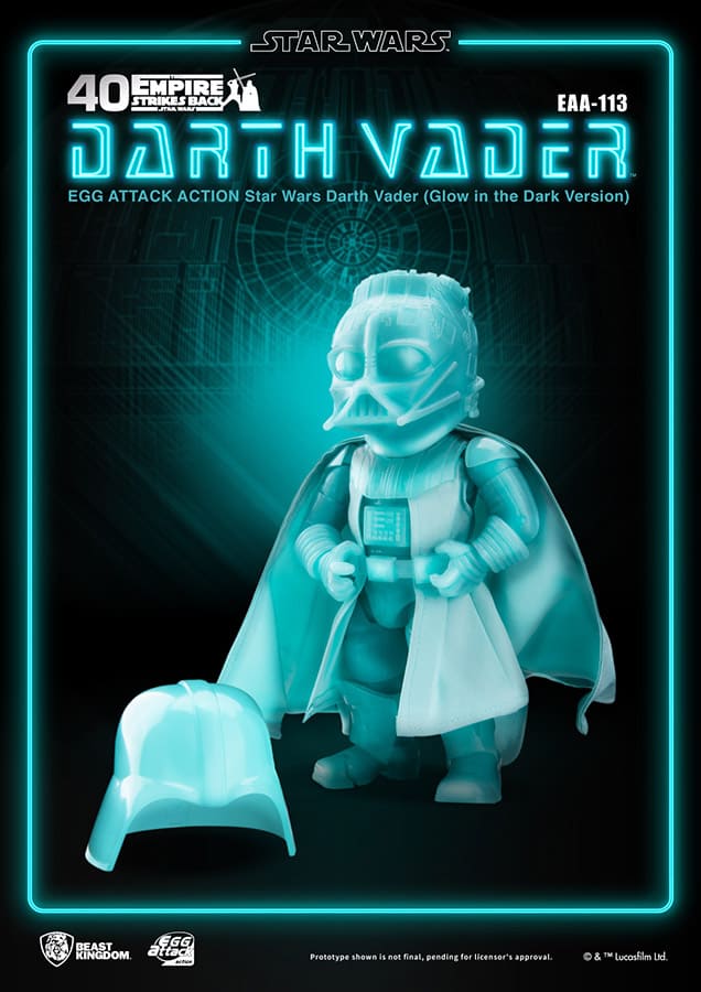 Sw Egg Aa Darth Vader Glow I/T Scuro Ver