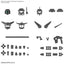 30MM Op Parts Set 6 Custom Heads A 1/144