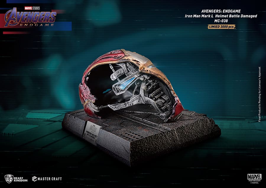 Ae Iron Man MK50 Helmet Damaged Mc St Immagine principale del prodotto