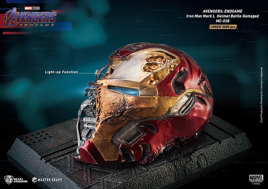 Ae Iron Man MK50 Helmet Damaged Mc St