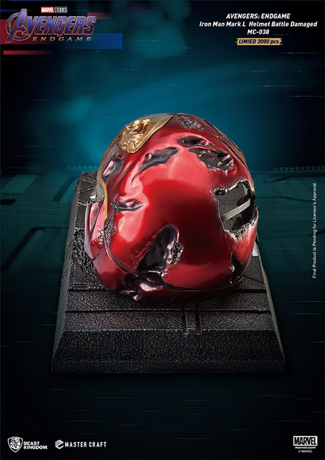 Ae Iron Man MK50 Helmet Damaged Mc St