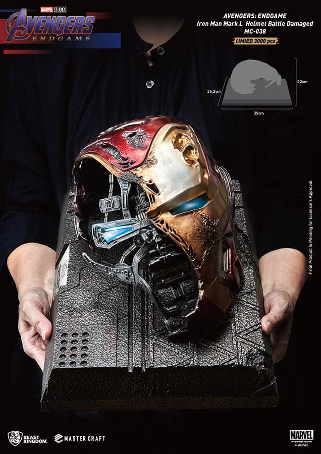 Ae Iron Man MK50 Helmet Damaged Mc St