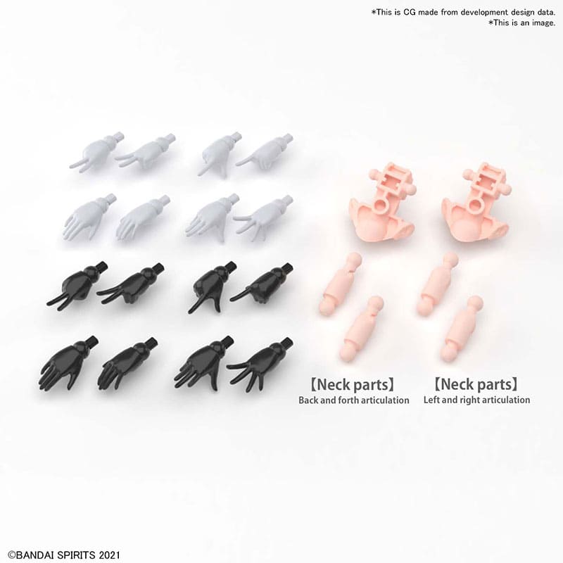 30MS Opt Hand Parts White/Black Immagine principale del prodotto