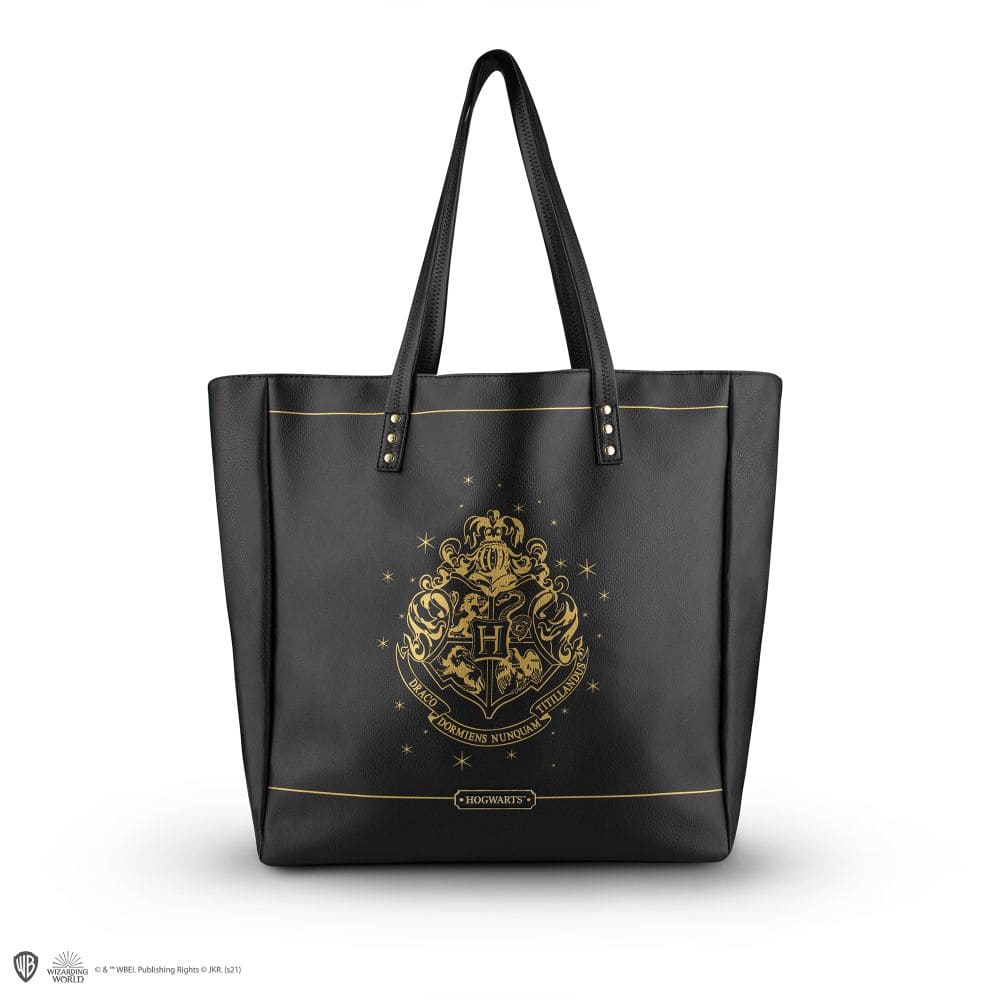 Hp Hogwarts Black Pu Leather Handbag Immagine principale del prodotto