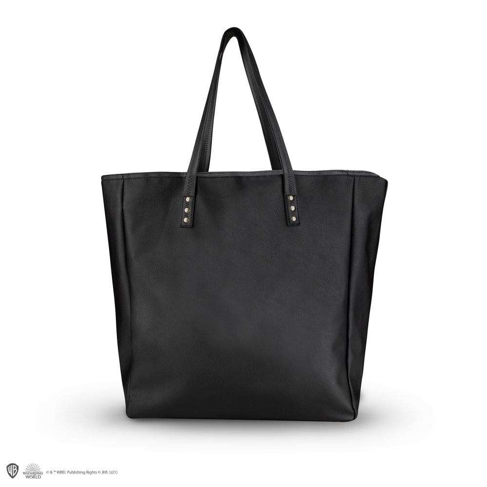 Hp Hogwarts Black Pu Leather Handbag