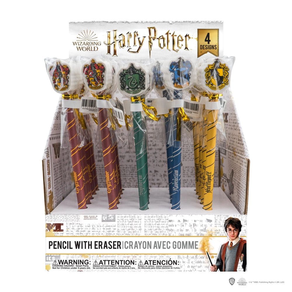 Hp Pencils With Eraser Assorted Disp (25)